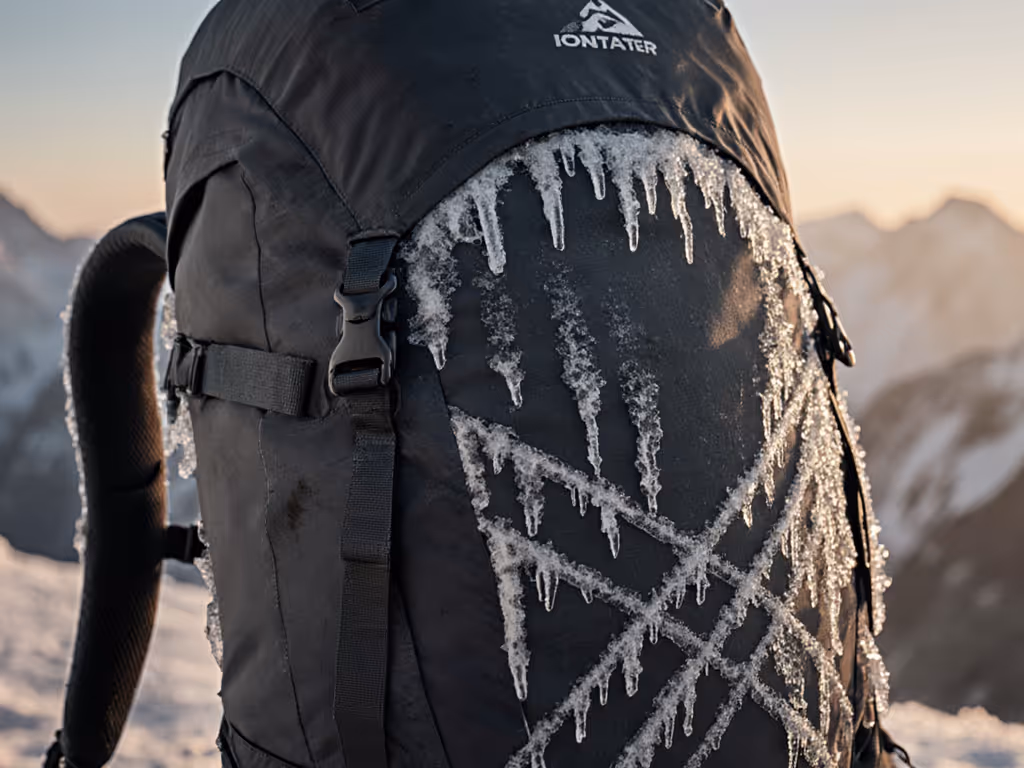 alpine_backpack_showing_ice_crystals_on_fabric